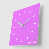 Cosmos paarse kleur naam vierkante klok (Hoek)