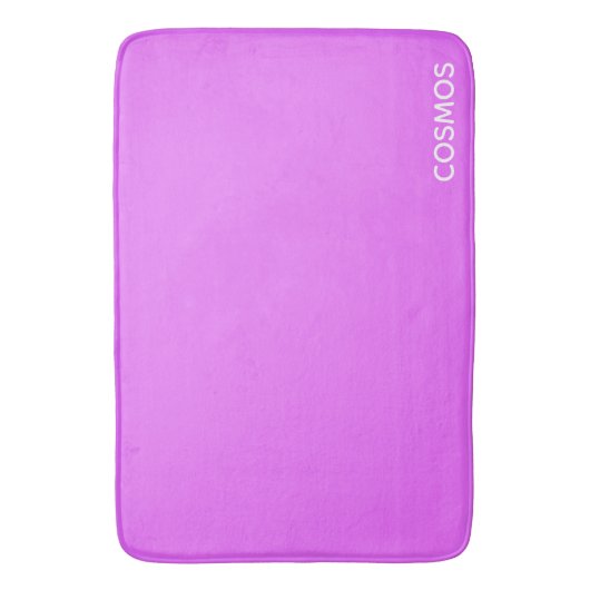 Cosmos paarse kleurnaam badmat (Voorkant Verticaal)