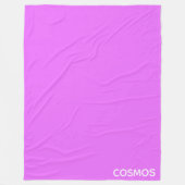 Cosmos paarse kleurnaam fleece deken (Voorkant)