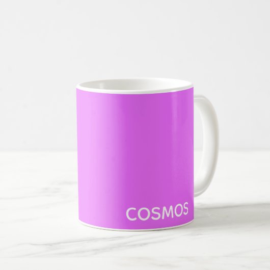 Cosmos paarse kleurnaam koffiemok (Voorkant rechts)