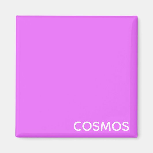Cosmos paarse kleurnaam magneet (Voorkant)