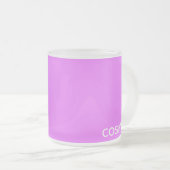 Cosmos paarse kleurnaam matglas koffiemok (Voorkant rechts)