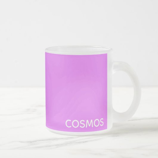 Cosmos paarse kleurnaam matglas koffiemok (Rechts)
