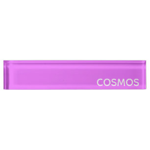 Cosmos paarse kleurnaam naambordje