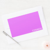Cosmos paarse kleurnaam rechthoekige sticker (Envelop)