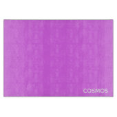 Cosmos paarse kleurnaam snijplank (Voorkant)