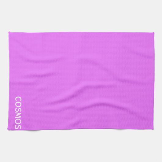 Cosmos paarse kleurnaam theedoek (Horizontaal)