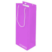 Cosmos paarse kleurnaam wijn cadeautas (Voorkant Gekanteld)
