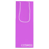 Cosmos paarse kleurnaam wijn cadeautas (Voorkant)