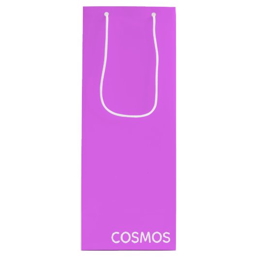 Cosmos paarse kleurnaam wijn cadeautas (Voorkant)