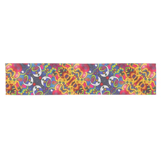 Cosmos Pattern Table Runner Korte Tafelloper (Horizontaal)