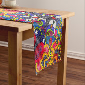 Cosmos Pattern Table Runner Korte Tafelloper (Voorbeeld)