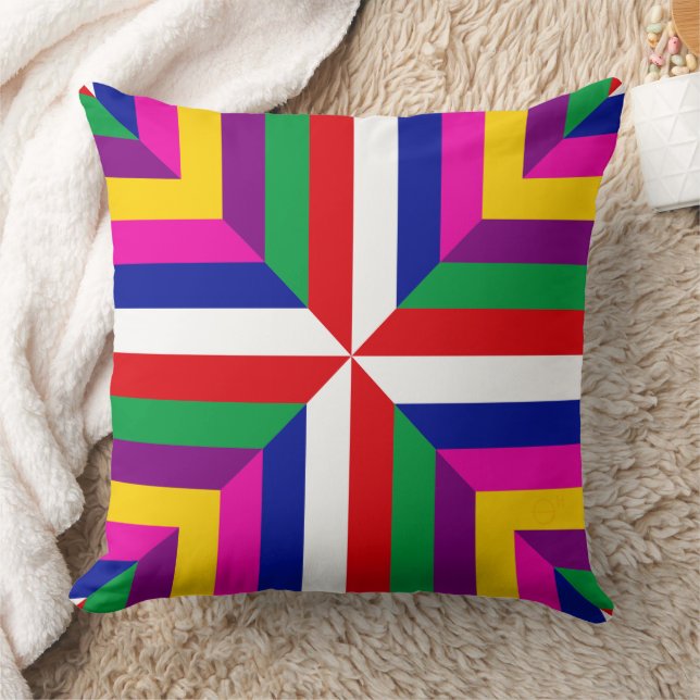 Cosmos-prototype - Rood/Wit – Gebalanceerd Kussen (Deken)