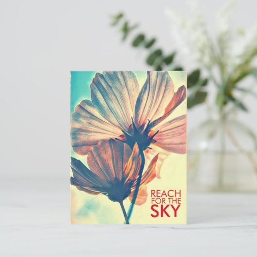 Cosmos Reach voor de hemel Briefkaart (Staand voorkant)