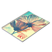 Cosmos Reach voor het Citaat van Sky Notitieboek (Linkerzijde)