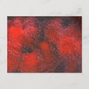 "Cosmos Red" Abstract ontwerp-Briefkaart Briefkaart