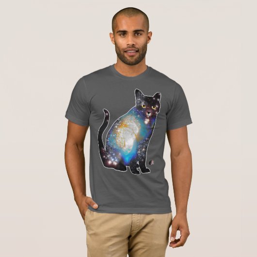 Cosmos Space in Cat T-shirt (Voorkant volledig)