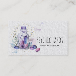 *~* Cosmos Stars Crystals Universe Psychic Tarot Visitekaartje