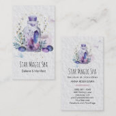 *~* Cosmos Stars Sky Crystals Mason Jar Universe Visitekaartje (Voorkant / Achterkant)