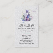 *~* Cosmos Stars Sky Crystals Mason Jar Universe Visitekaartje (Achterkant)