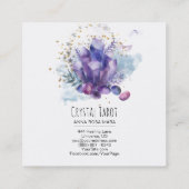 *~* Cosmos Stars Universe Crystals Tarot Psychic Vierkante Visitekaartje (Achterkant)