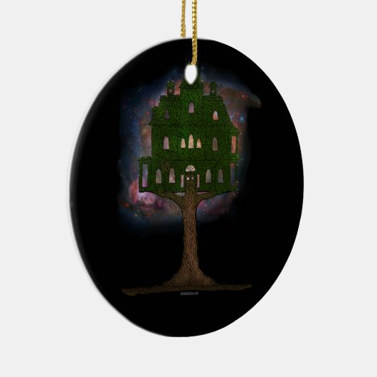 Cosmos Tree House Keramisch Ornament (Rechts)