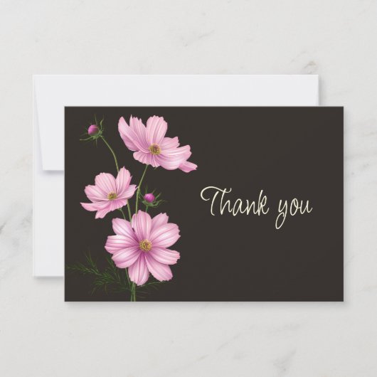 Cosmos Tuin Bloem Bloemstuk Bedankt (Voorkant)