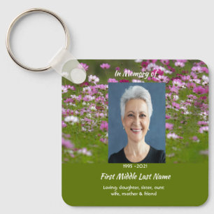 Cosmos Tuin Bloemen Herdenking Aandenken Sleutelhanger