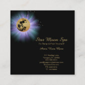 *~* Cosmos Universe Stars Luna Moon Beams Vierkante Visitekaartje (Achterkant)