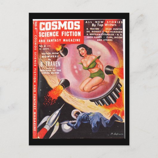 Cosmos v01 n02 (1953-11.Star)_Pulp Art Briefkaart (Voorkant)
