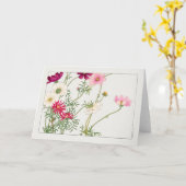 Cosmos van Tanigami Konan Kaart (Gele Bloem)