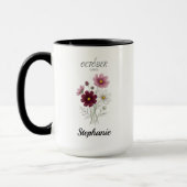 Cosmos Verjaardagsbloem Oktober Mok (Links)