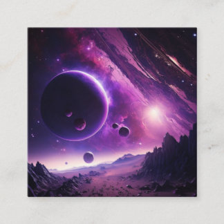 Cosmos Visitenkarte Vierkante Visitekaartje