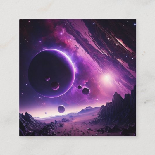 Cosmos Visitenkarte Vierkante Visitekaartje (Voorkant)