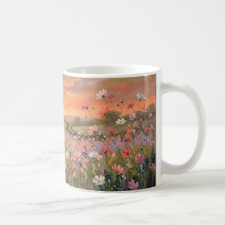 Cosmos Weide Zonsondergang Keramische Mok – Roze B