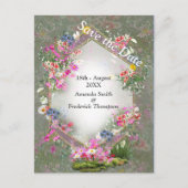 Cosmos Wilderness Wild-Flowers Aankondigingskaart (Voorkant)