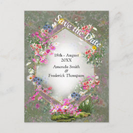 Cosmos Wilderness Wild-Flowers Aankondigingskaart