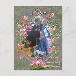 Cosmos Wilderness Wild-Flowers Aankondigingskaart