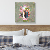 Cosmos Wilderness Wild-Flowers Canvas Afdruk (Insitu (Slaapkamer))