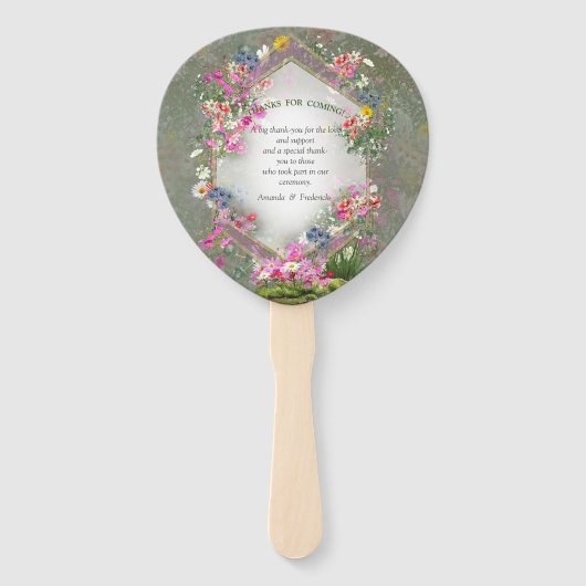 Cosmos Wilderness Wild-Flowers Handwaaier (Achterkant)