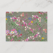 Cosmos Wilderness Wild-Flowers Informatiekaartje (Achterkant)