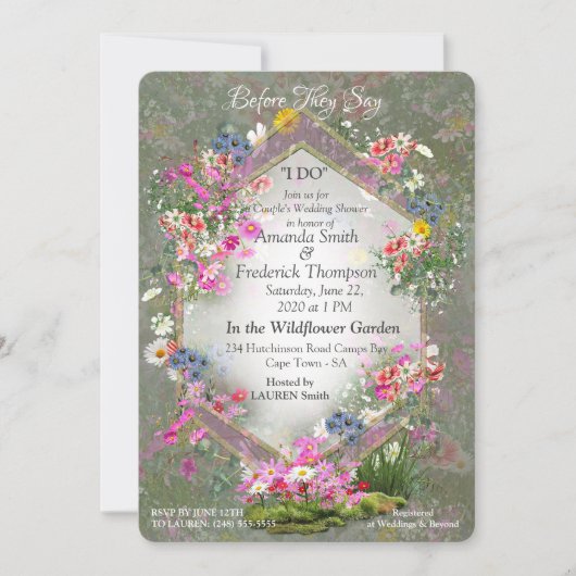 Cosmos Wilderness Wild-Flowers Kaart (Voorkant)