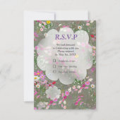 Cosmos Wilderness Wild-Flowers RSVP Kaartje (Voorkant)