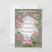 Cosmos Wilderness Wild-Flowers RSVP Kaartje (Voorkant)