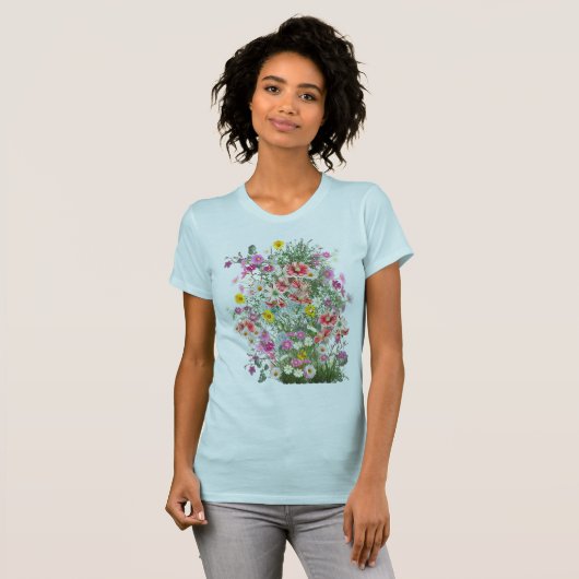 Cosmos Wilderness Wild-Flowers T-shirt (Voorkant volledig)