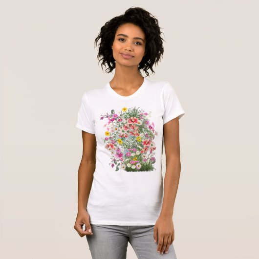 Cosmos Wilderness Wild-Flowers T-shirt (Voorkant volledig)
