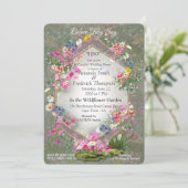 Cosmos-wildernisbloemen Kaart (Staand voorkant)