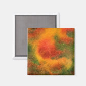 "Cosmos Yellow" Abstract Art Magnet (Voorkant / Achterkant)