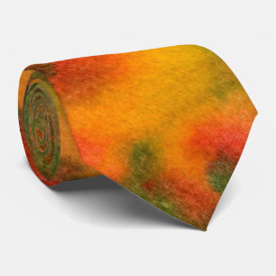 "Cosmos Yellow" Abstract Stropdas voor design