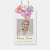 Cosmos Zaadpakket Herdenking Rouw Geschenklabels Cadeaulabel (Achterkant)